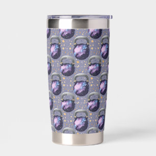 Space Galaxy Kettlebell Insulated Tumbler