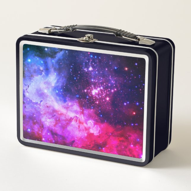 Space/galaxy  metal lunch box (Front)