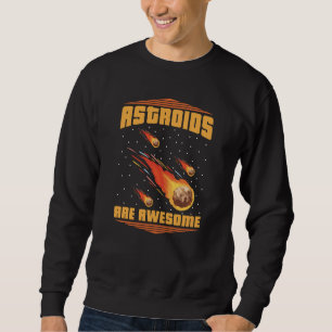 Space Galaxy Nebula Orbit Solar System Astroid Red Sweatshirt