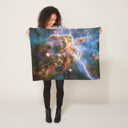 Space galaxy nebula Universe stars Hubble NASA Fleece Blanket