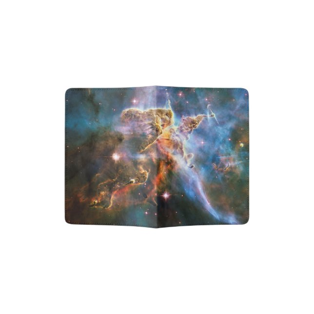 Space galaxy nebula. Universe stars. Hubble NASA Passport Holder (Opened)