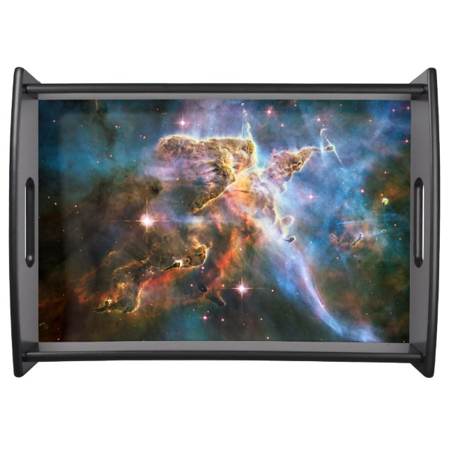 Space galaxy nebula. Universe stars. Hubble NASA Serving Tray (Front)