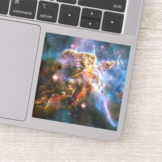 Space galaxy nebula. Universe stars Hubble NASA Sticker (Detail)