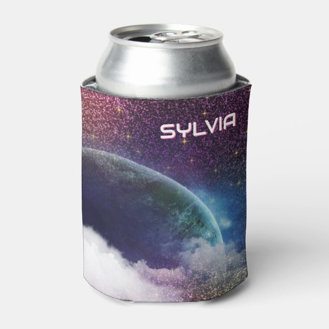 Space Galaxy Planet | Personalized Can Cooler (Can Front)
