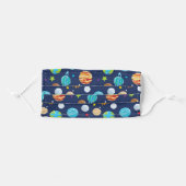 Space Galaxy Planets Adult Cloth Face Mask (Front, Folded)