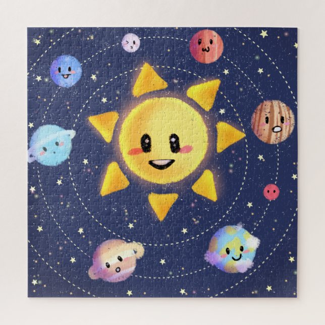 Space Galaxy Planets Jigsaw Puzzle (Vertical)