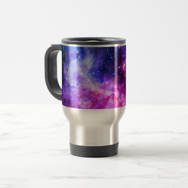 Space/galaxy  travel mug (Front Left)