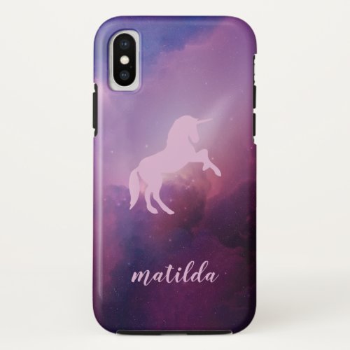 Space galaxy unicorn iPhone x case