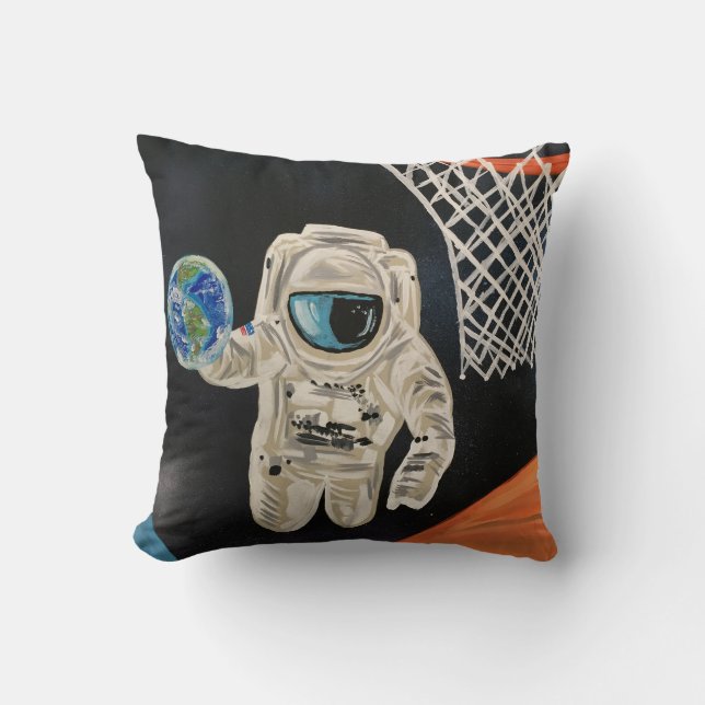 Space Games  Throw Pillow (Front)