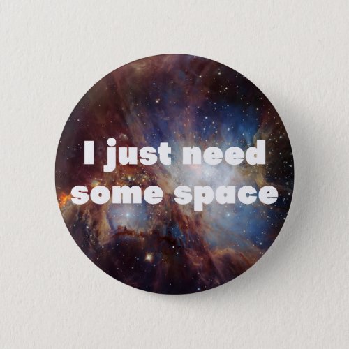 Space Geek Funny Button