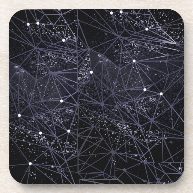 space geometry beverage coaster (Front)