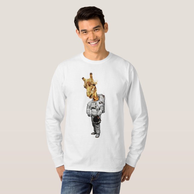 Space Giraffe Long Sleeve T-Shirt (Front Full)