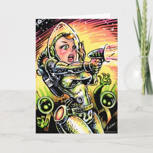 Space Girl 20 Greeting Cards