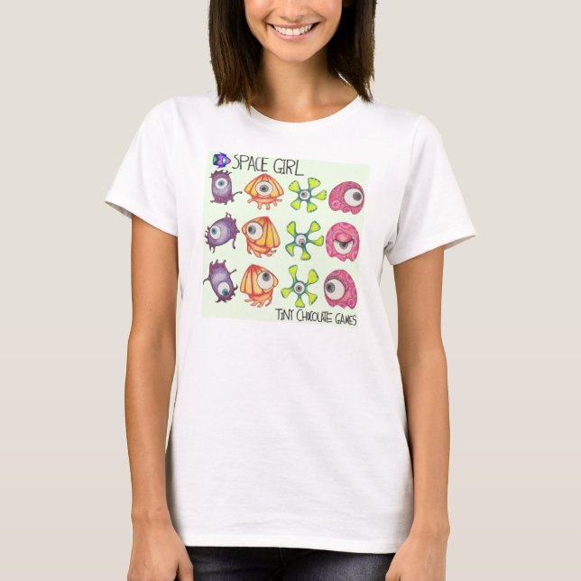 Space Girl Game:  Frame by Frame Alien T-shirt (Front)