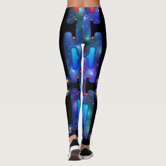 Space Girl Mechanical Android Futuristic Robot Leggings | Zazzle