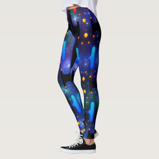 Space Girl Mechanical Android Futuristic Robot Leggings | Zazzle