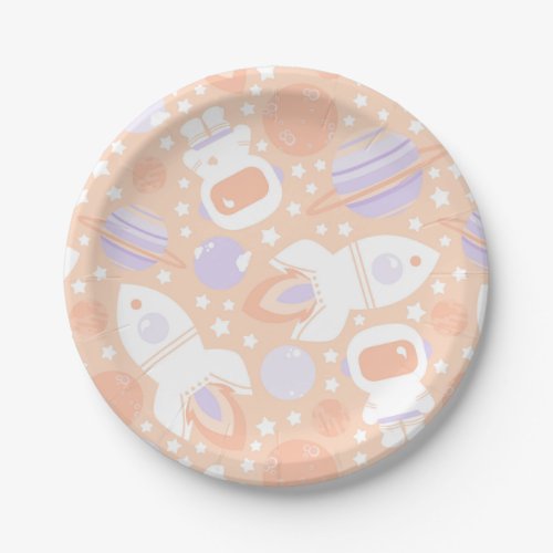 Space Girls Party Plates