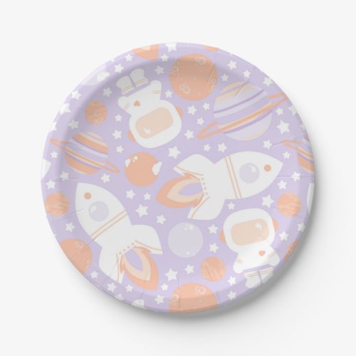 Space Girls Party Plates