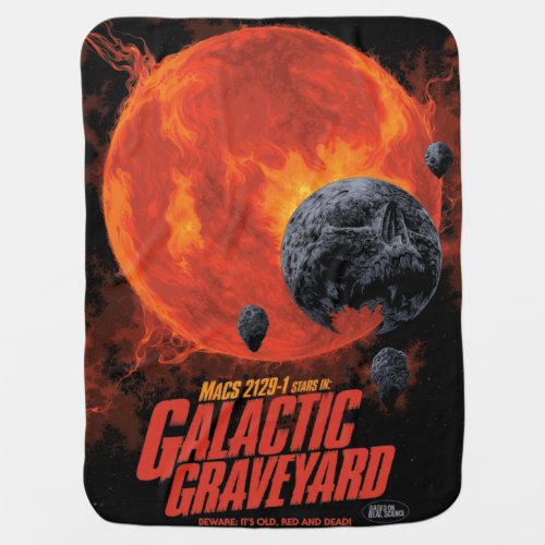 Space Graveyard Skull Halloween Galaxy of Horrors Baby Blanket