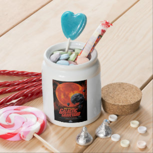 Space Graveyard Skull Halloween Galaxy of Horrors Candy Jar