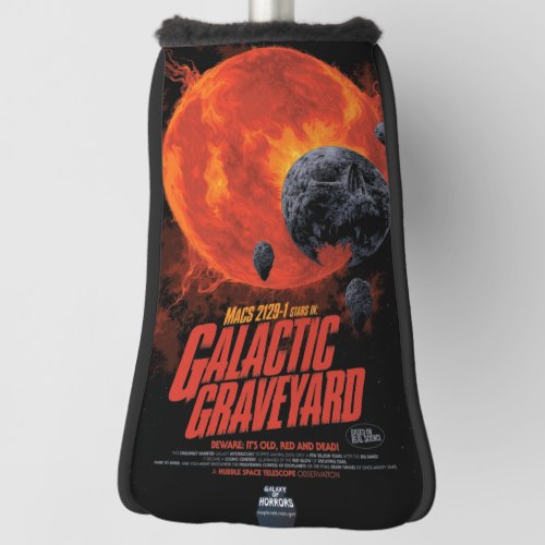 Space Graveyard Skull Halloween Galaxy of Horrors Golf Head Cover