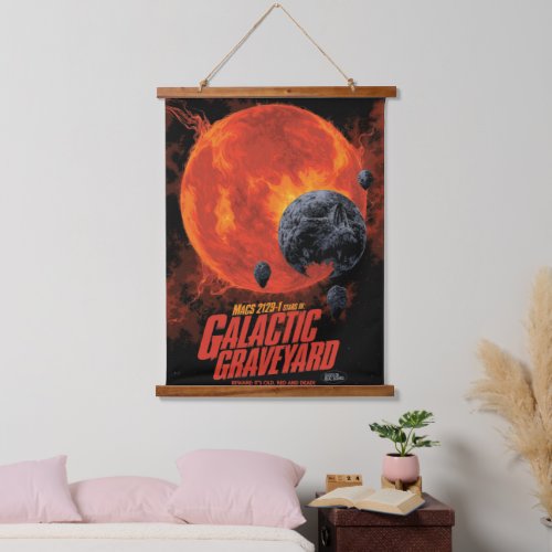 Space Graveyard Skull Halloween Galaxy of Horrors Hanging Tapestry