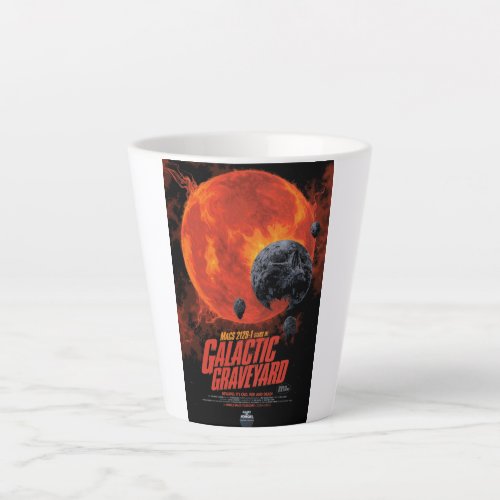 Space Graveyard Skull Halloween Galaxy of Horrors Latte Mug