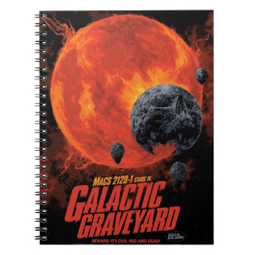 Space Graveyard Skull Halloween Galaxy of Horrors Notebook