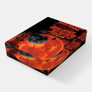 Space Graveyard Skull Halloween Galaxy of Horrors Paperweight