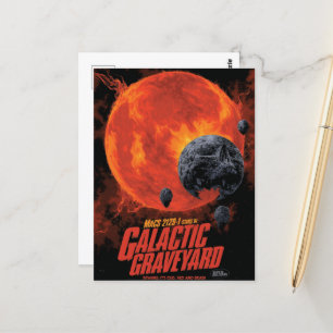 Space Graveyard Skull Halloween Galaxy of Horrors Postcard