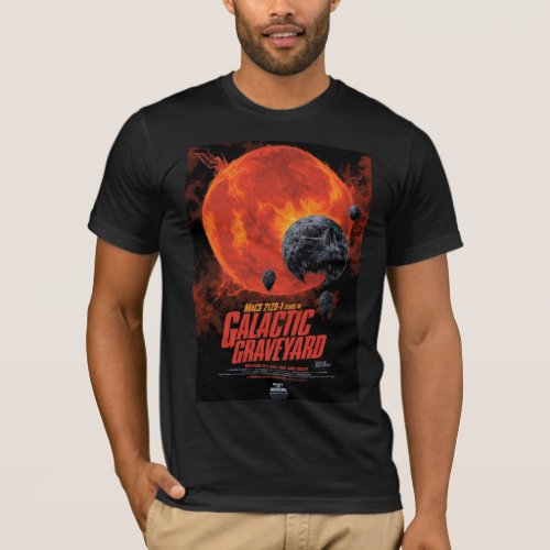 Space Graveyard Skull Halloween Galaxy of Horrors T_Shirt