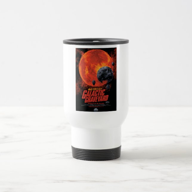 Space Graveyard Skull Halloween Galaxy of Horrors Travel Mug (Center)