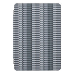 Space Gray Contemporary Stripe Pattern iPad Pro Cover