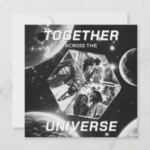 Space Greeting Universe Photos 3D Cube