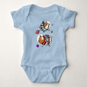 Space Guinea Pigs Astronauts Cosmic Cavy Pet Baby Bodysuit
