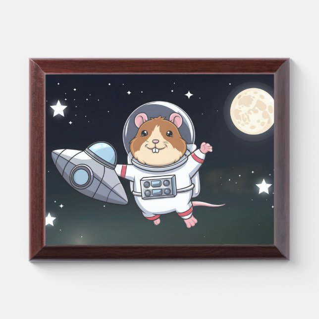 space hamster award plaque (Horizontal)