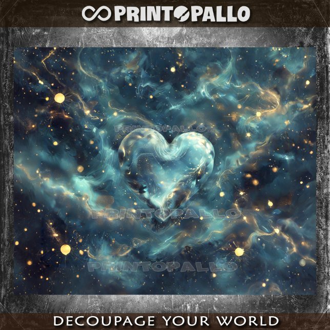 Space Heart made of stars Tissue Paper (Creator Uploaded)