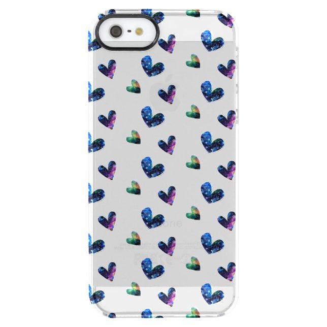 Space Hearts Uncommon iPhone Case (Back)