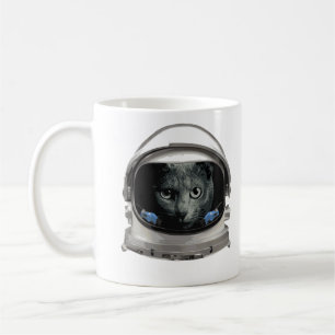 Space Helmet Astronaut Cat Coffee Mug