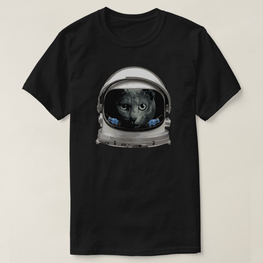 Space Helmet Astronaut Cat Personalized T-Shirt