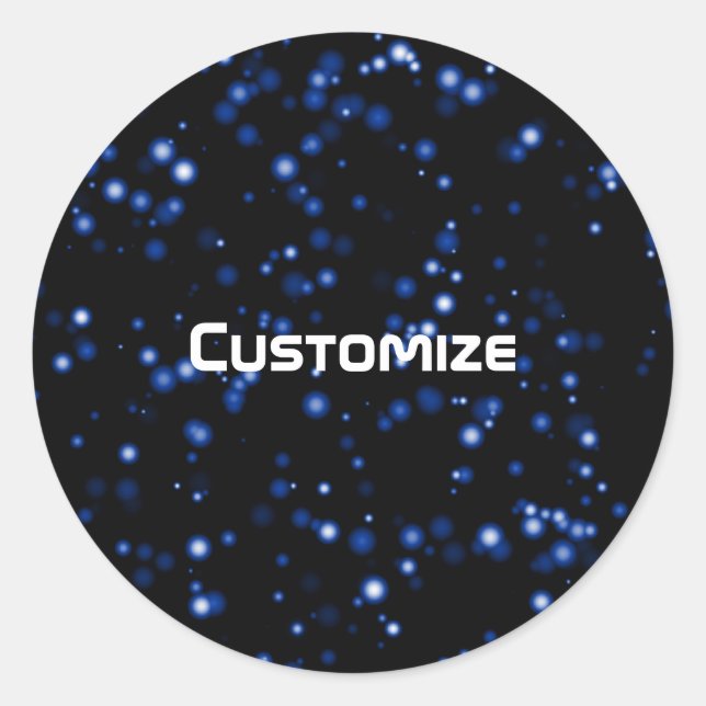 Space Hike - Template Classic Round Sticker (Front)