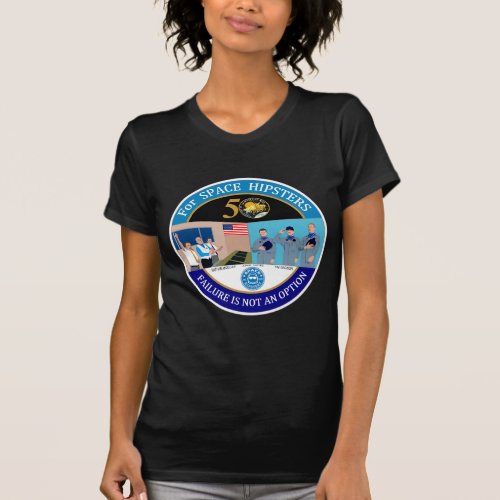 Space Hipsters Apollo 13 50th ladies t_shirt