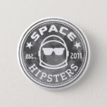 Space Hipsters&#174; Apollo 50 Lunar Button at Zazzle