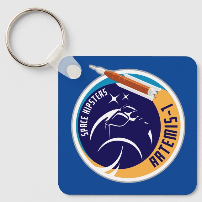 Space Hipsters® Artemis-1 Keychain (Front)