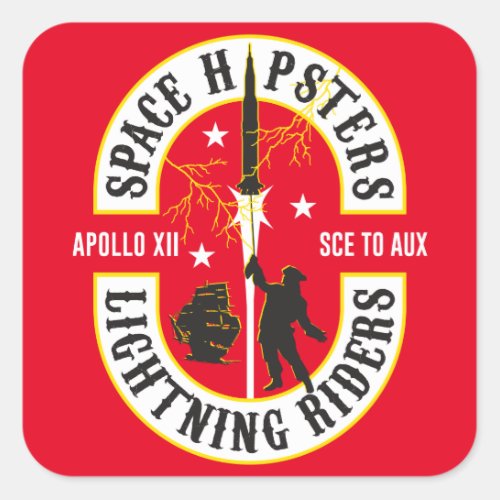 Space Hipsters Lightning Riders 3 sticker