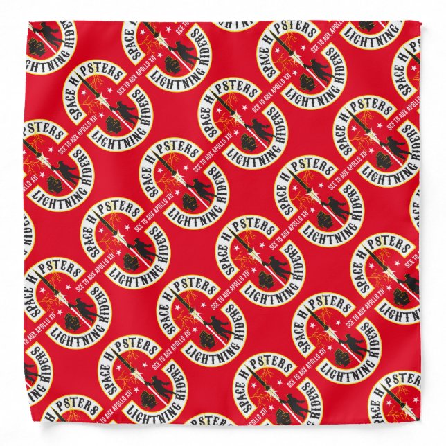 Space Hipsters® Lightning Riders bandana (Front)