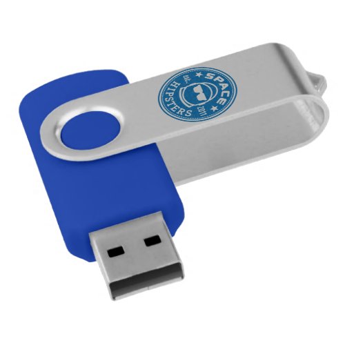 Space Hipsters Logo 8GB USB Flash Drive