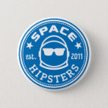 Space Hipsters&#174; Logo Button at Zazzle