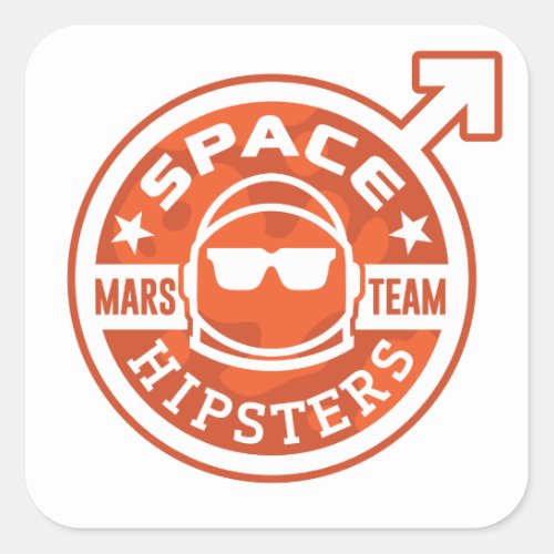 Space Hipsters MARS TEAM 3 Stickers