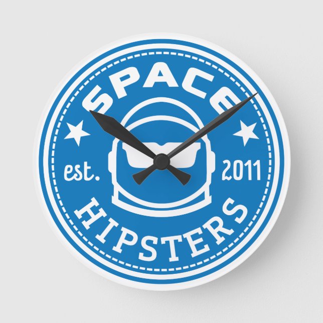 Space Hipsters Wall Clock (Front)